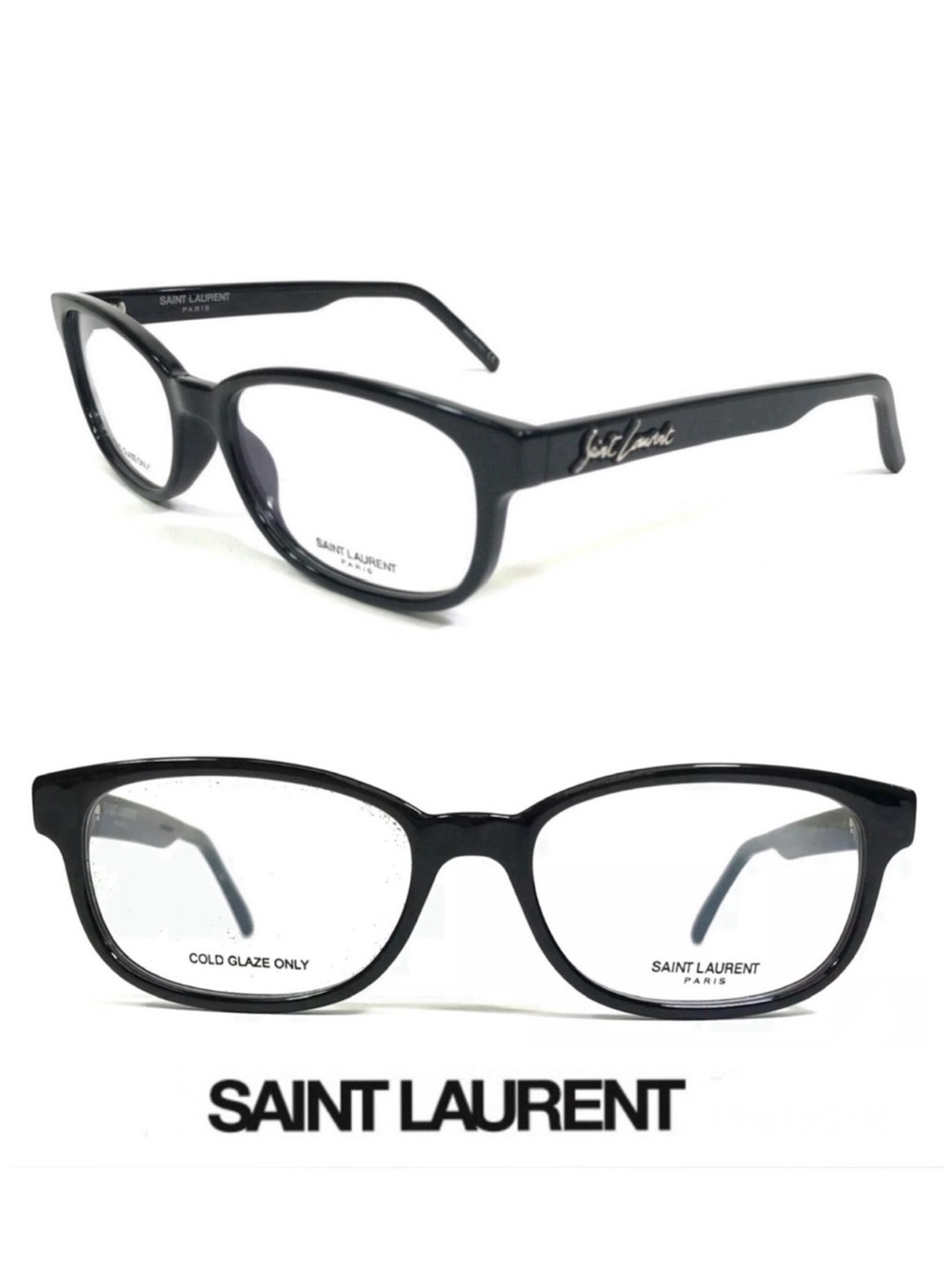 SAINT LAURENT SL320 001 Rectangular Lens Black Frames Full Rim Eye Wear Glasses